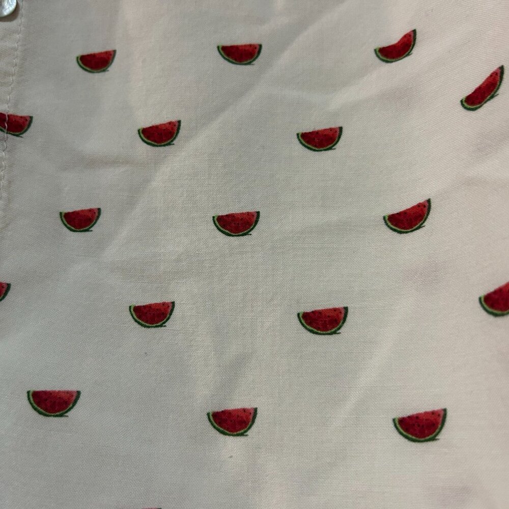 Just living watermelon tank top womens button up Sz XL fun flowy summer playful - Picture 5 of 9